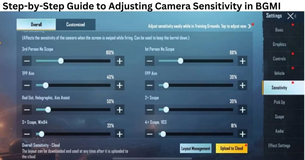 Bgmi sensitivity settings