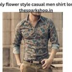 299 rs only flower style casual men shirt long sleeve thesparkshop.in