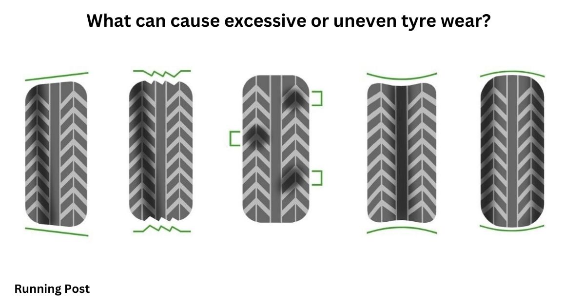 What can cause excessive or uneven tyre wear