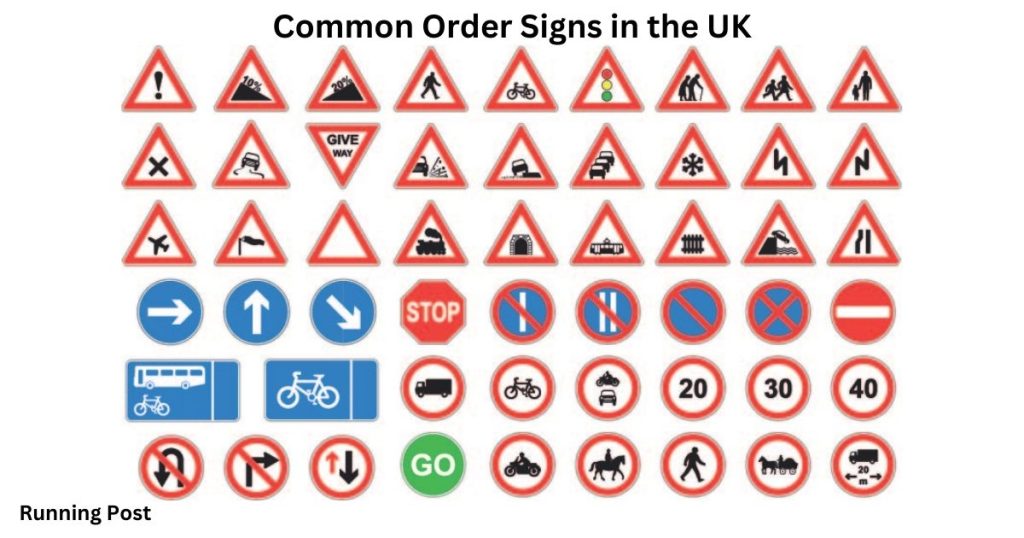 How can you identify traffic signs that give orders