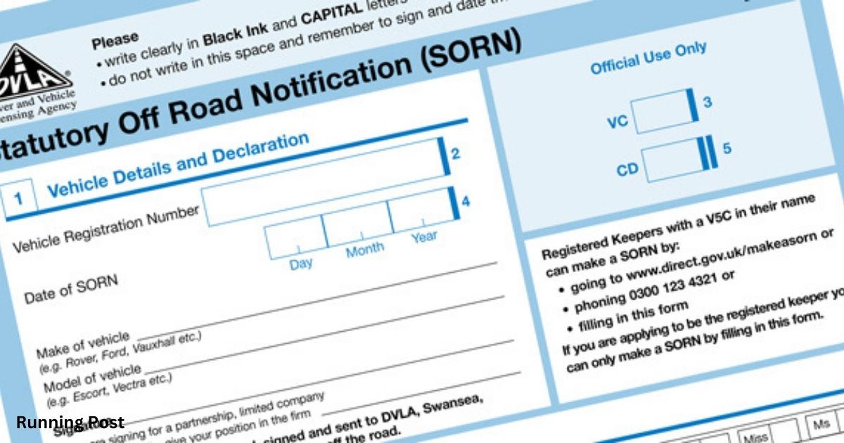 What’s a Statutory Off-Road Notification (SORN)