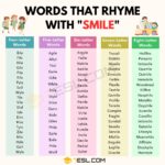 Words That Rhyme With You