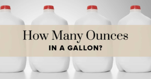 how many ounces in a gallon