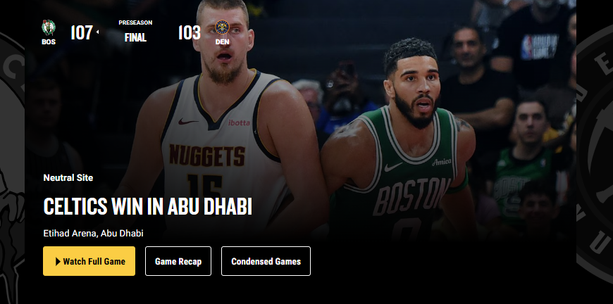 Boston Celtics vs Denver Nuggets…