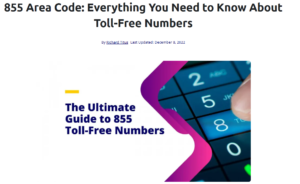 Understanding the 855 Area Code: A Non-Geographic Area…