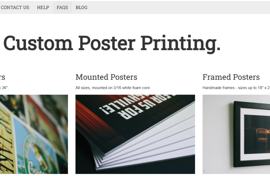 short run poster printing​