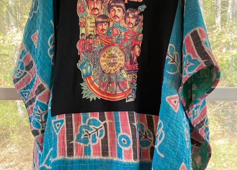 Kantha Cloth Shirts for Men:…